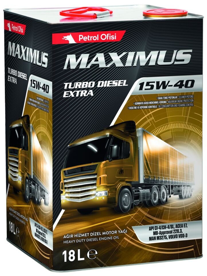 Petrol Ofisi Maximus Turbo Diesel Extra 15W-40 18 LT Motor Yağı