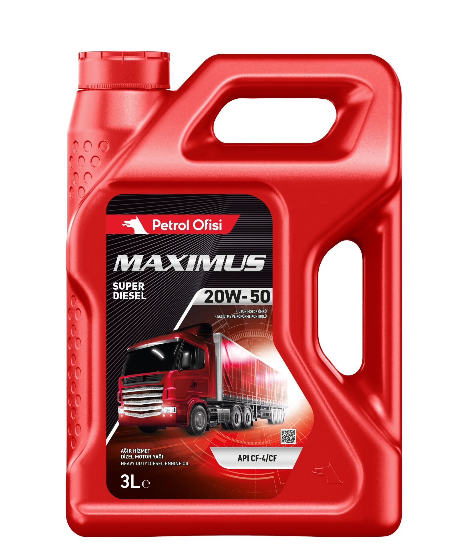 Petrol Ofisi Maximus Super Diesel 20W-50 3L Motor Yağı