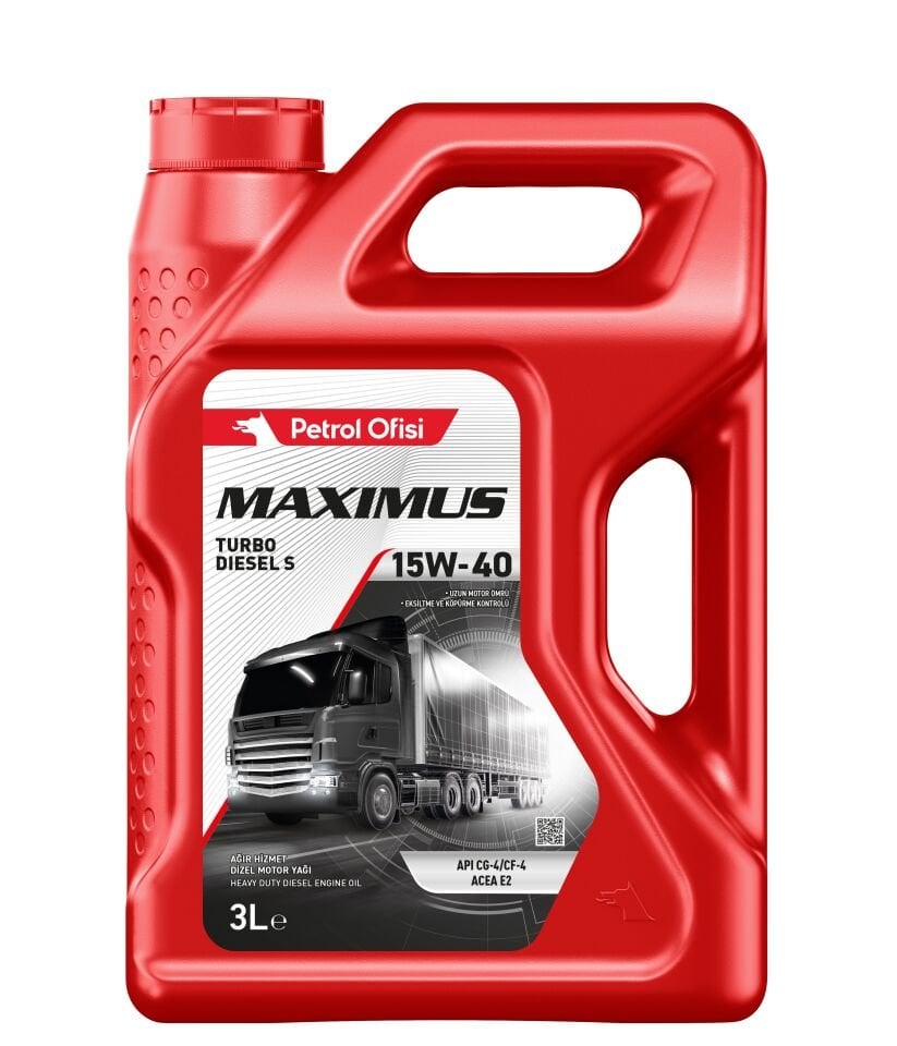 Petrol Ofisi Maximus Turbo Diesel S 15W-40 3 LT Motor Yağı