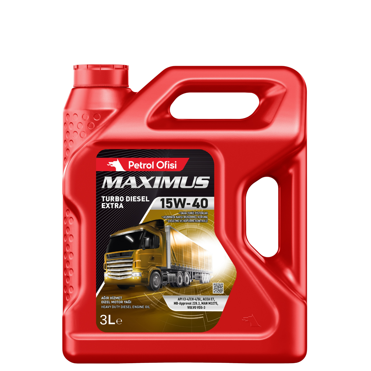 Petrol Ofisi Maximus Turbo Diesel Extra 15W-40 3 LT Motor Yağı